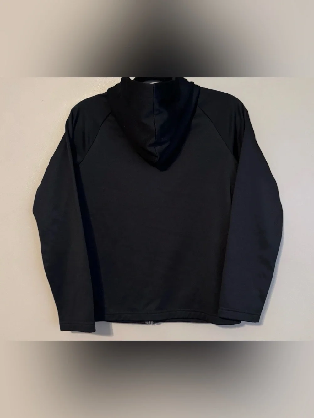 Air Jordan Full Zip Black Performance Quilted Hooded Jacket Jumpman Youth Medium